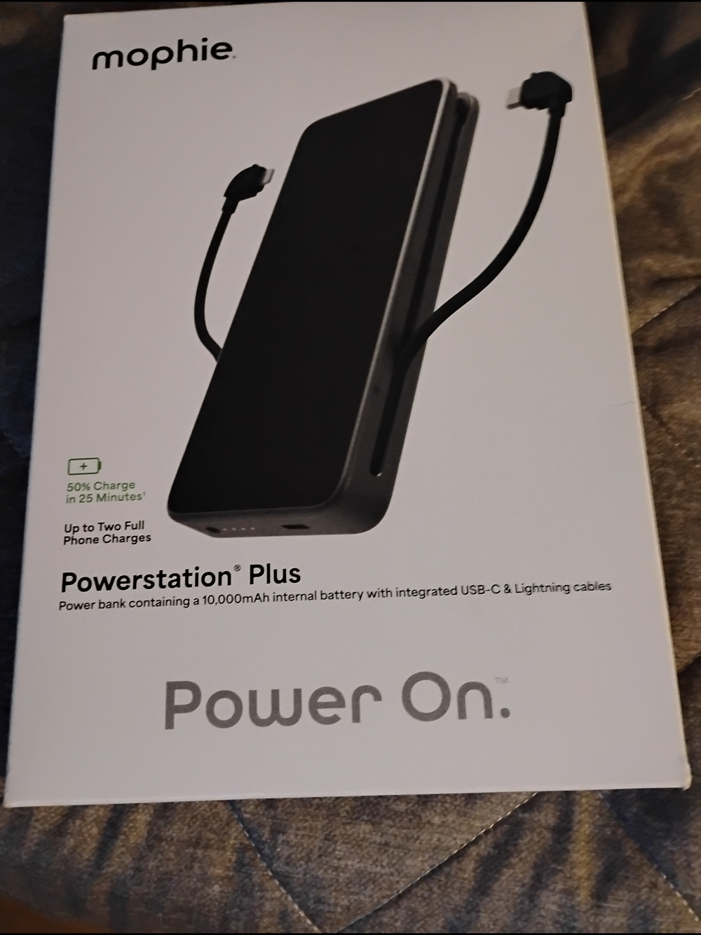 mophie Powerstation Plus Portable Charger - Black